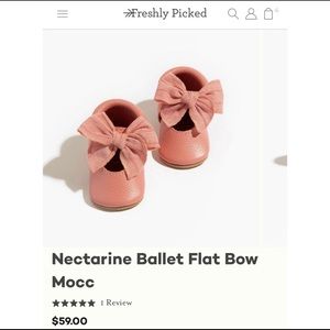 Nectarine Ballet Flat Bow Moccs